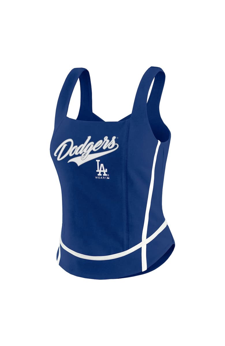 WEAR by Erin Andrews Women's WEAR by Erin Andrews  Royal Los Angeles Dodgers Square Neck Tank Top, Alternate, color, 