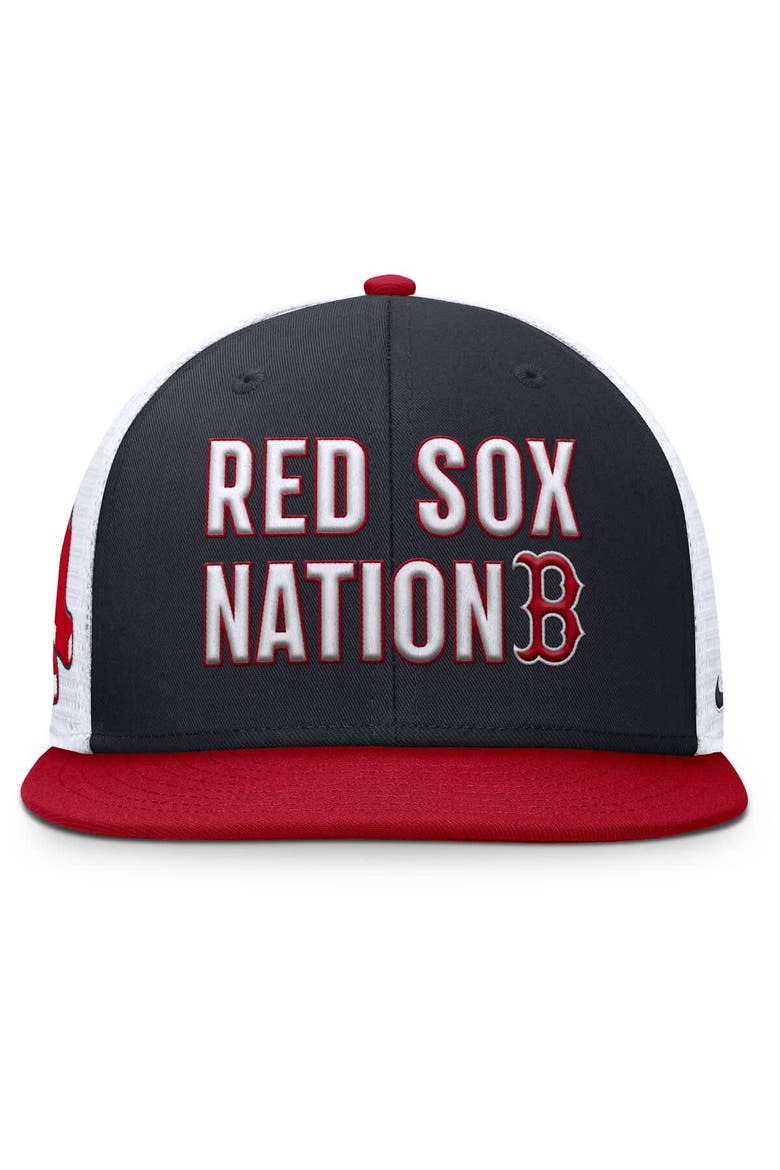 Men's Nike  Navy Boston Red Sox Pro Trucker Snapback Hat, Alternate, color, Navy