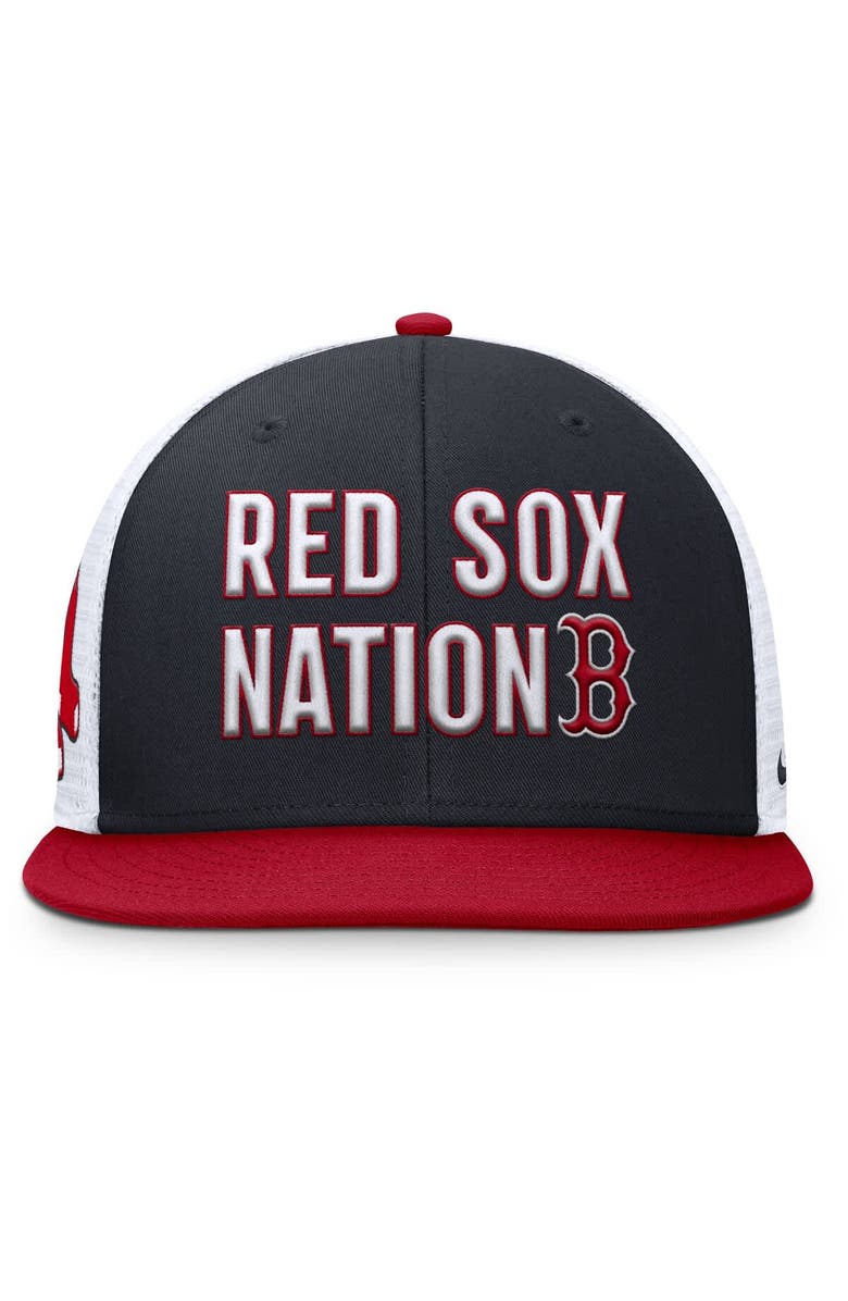 Nike Men's Nike Navy Boston Red Sox Pro Trucker Snapback Hat, Alternate, color, Navy