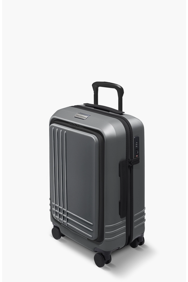 Front Pocket Carry-On, Alternate, color, Matte Steel / Black
