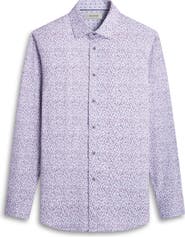 Bugatchi Jimmy OoohCotton® Abstract Print Button-Up Shirt