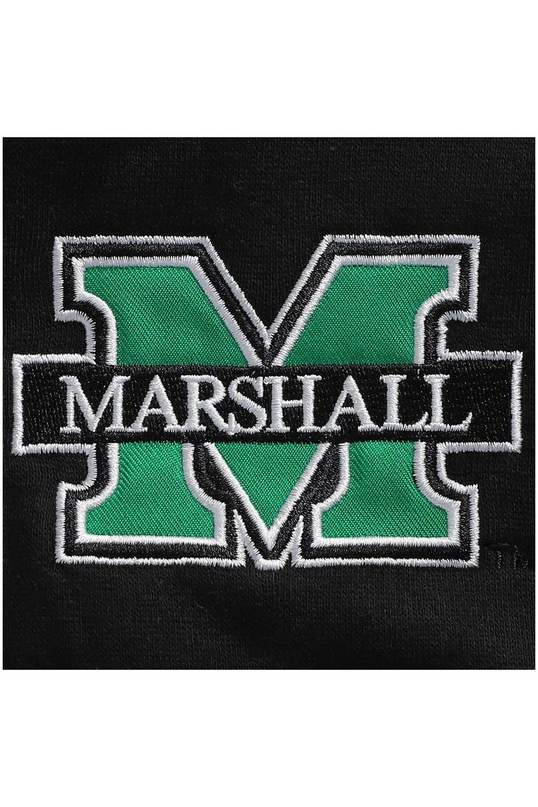 Men's Colosseum Black Marshall Thundering Herd Tortugas Logo Quarter-Zip Jacket, Alternate, color, Black