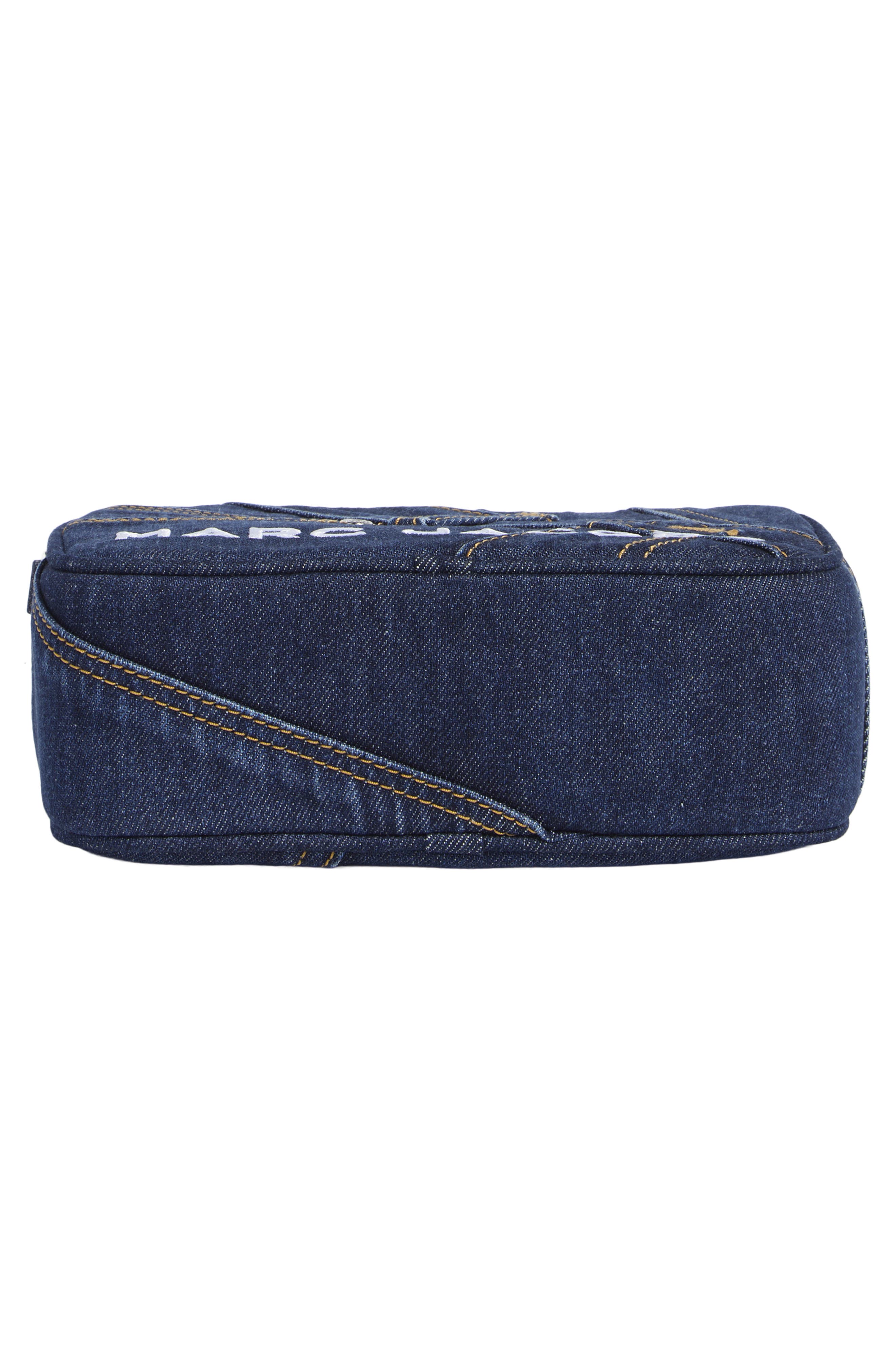 Marc Jacobs Pieced Denim Bold Flash Camera Bag, Alternate, color, Denim