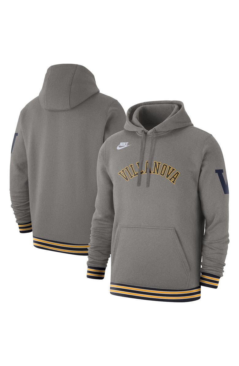 Nike Men's Nike Heathered Gray Villanova Wildcats Retro Pullover Hoodie, Main, color, 