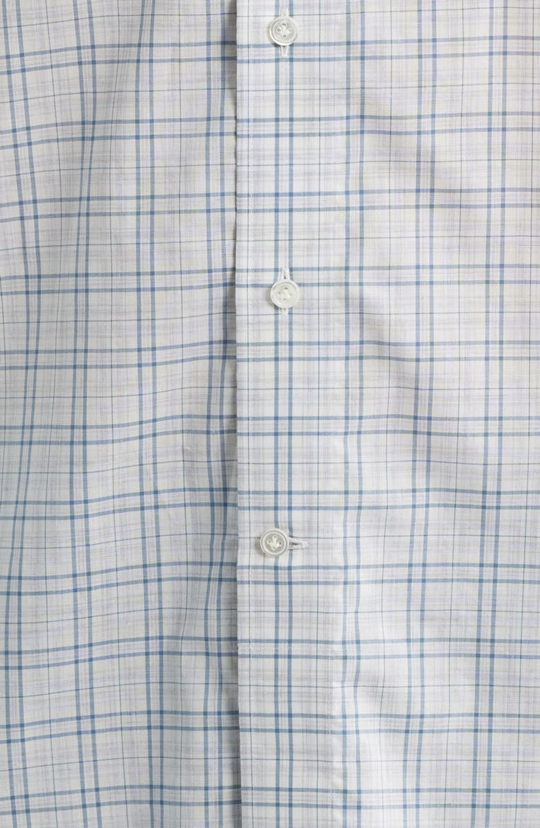 Peter Millar Crown Crafted Pietro Cotton Poplin Button-Up Shirt, Alternate, color, British Grey