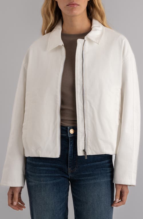 Kut From The Kloth Dylan Zip Denim Jacket In White