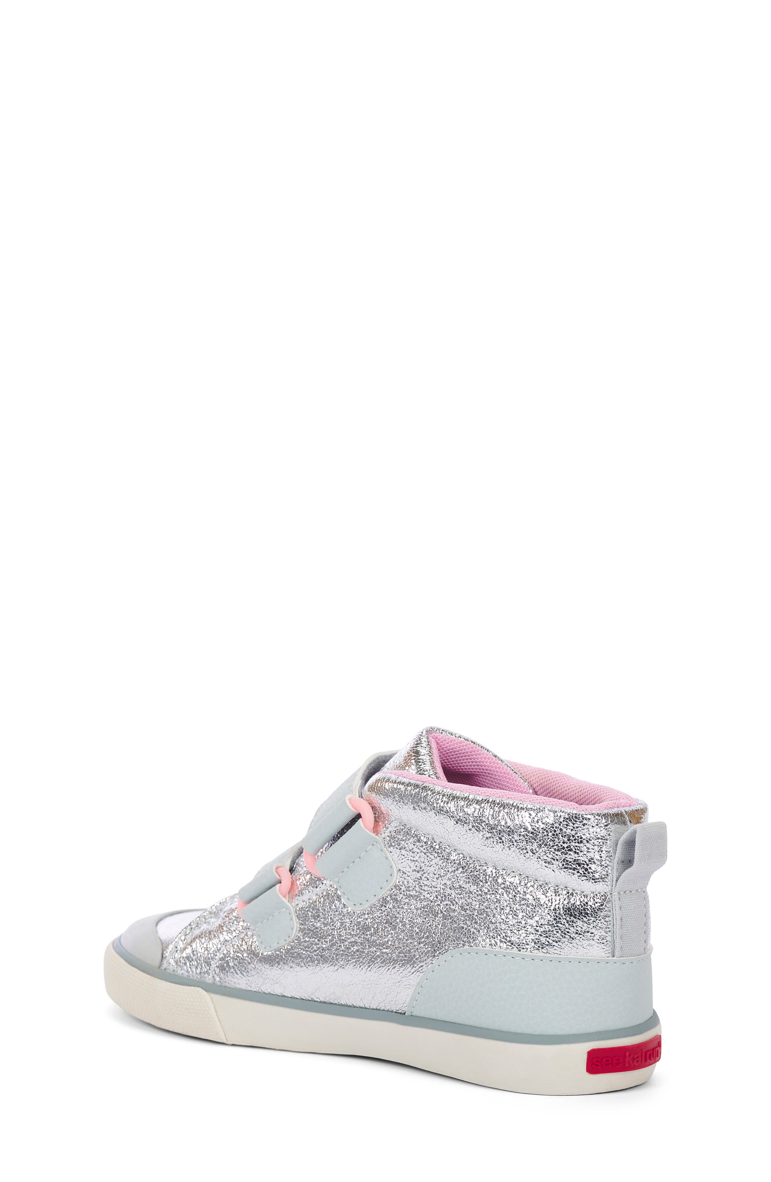 See Kai Run Dean Adapt II Adaptive High Top Sneaker, Alternate, color, Silver