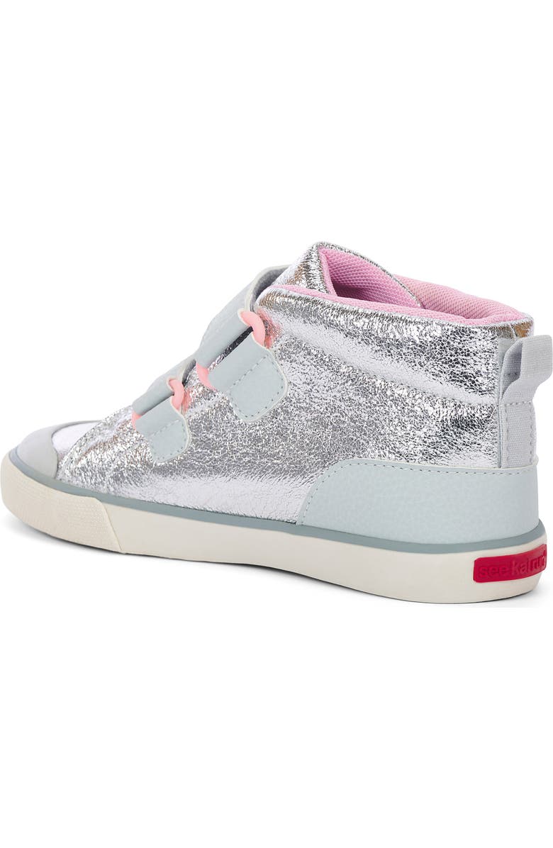 See Kai Run Dean Adapt II Adaptive High Top Sneaker, Alternate, color, Silver