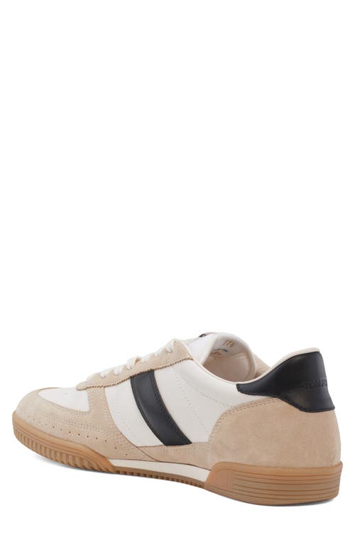 Tom Ford Terence Leather And Suede Sneakers In Dune/black Amber
