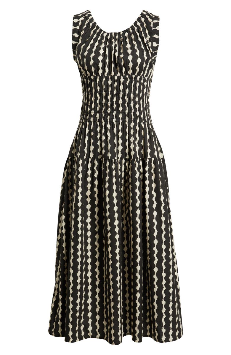 Rails Anastasia Shirred Sleeveless Maxi Dress, Alternate, color, Painted Noir