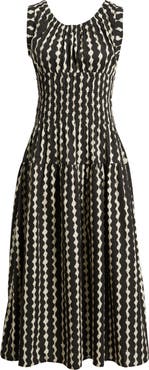 Rails Anastasia Shirred Sleeveless Maxi Dress