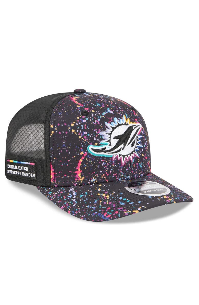 New Era Men
s New Era Black Miami Dolphins 2025 NFL Crucial Catch 9SEVENTY Adjustable Hat, Main, color, Black