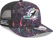 New Era Men's New Era Black Miami Dolphins 2025 NFL Crucial Catch 9SEVENTY Adjustable Hat