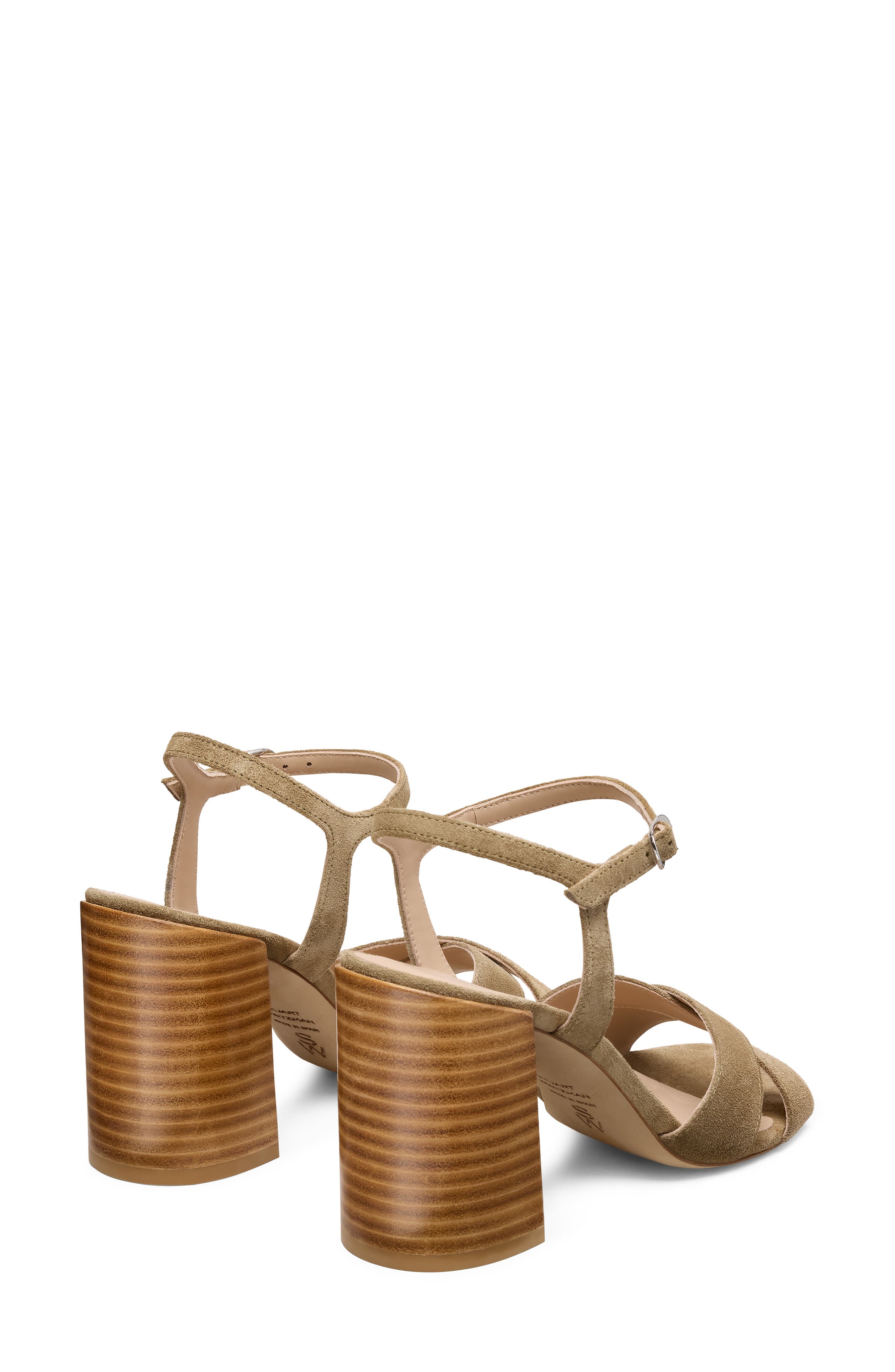 Stuart Weitzman Alyssa Ankle Strap Sandal, Alternate, color, Golden Olive/ New Camel