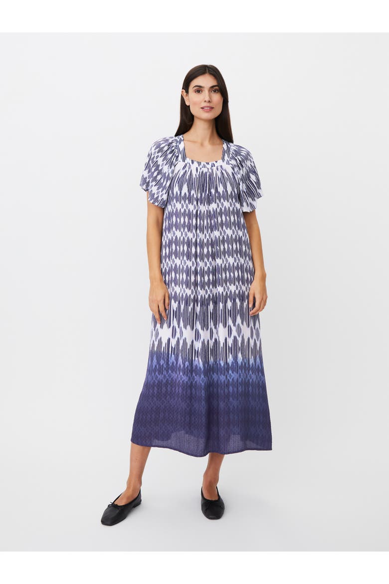 Manatores Square Neck Midi Dress, Main, color, Medieval Blue