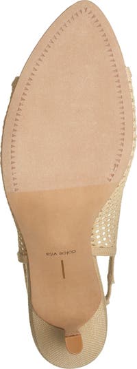 Misa Raffia Slingback Pump