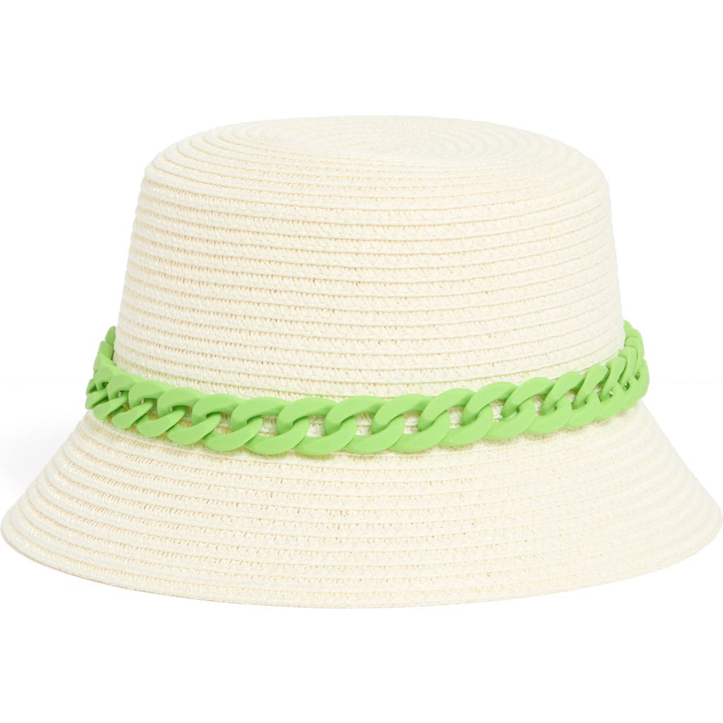 Area Stars Rolo Chain Band Bucket Hat In White