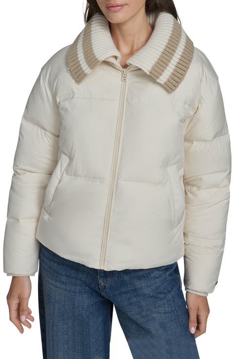Shawl Collar Puffer Jacket