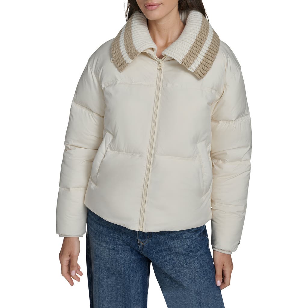 Champion Shawl Collar Puffer Jacket In Neutral