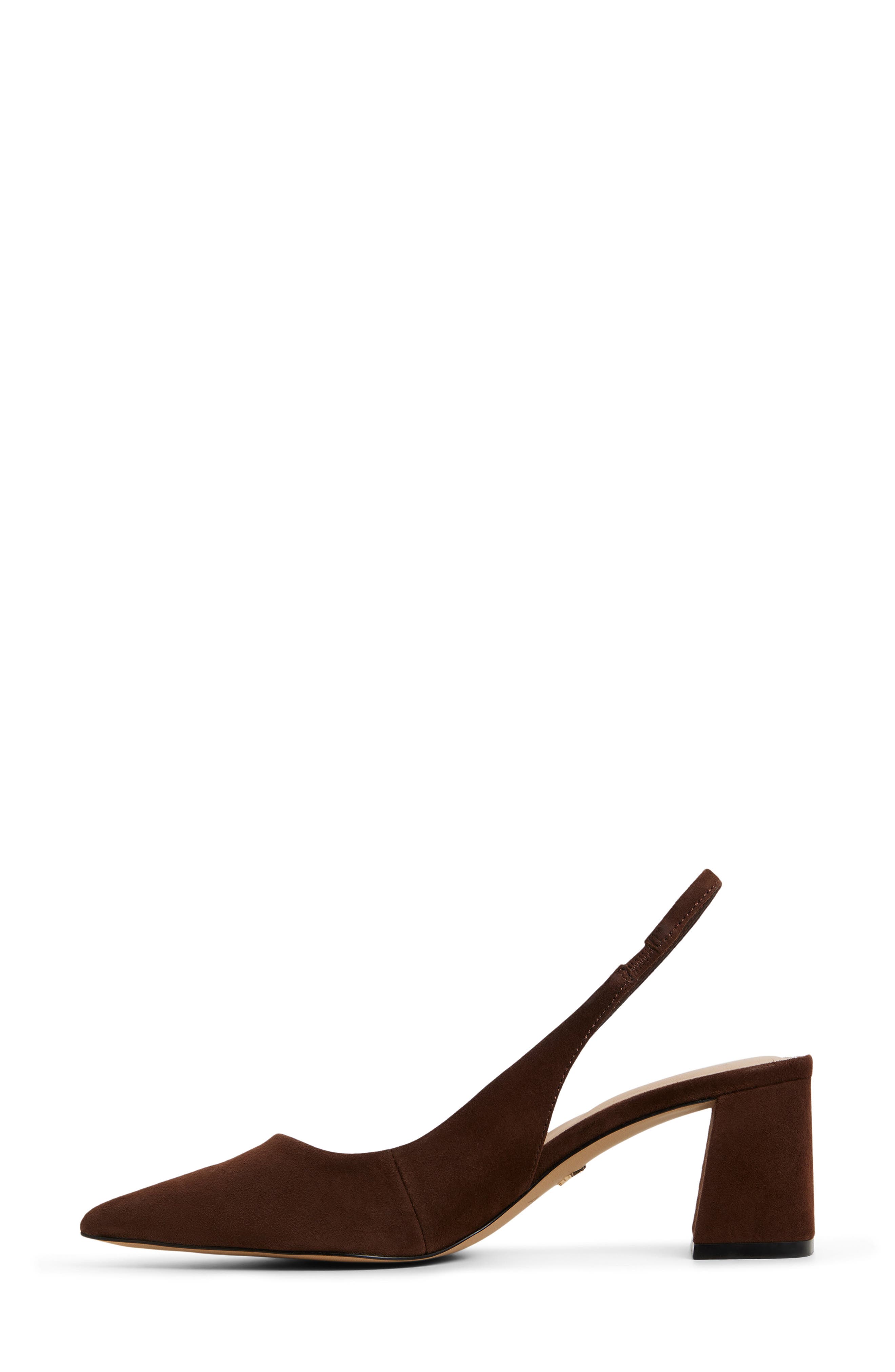 ALDO Uliana Slingback Pointed Toe Pump, Alternate, color, Dark Brown