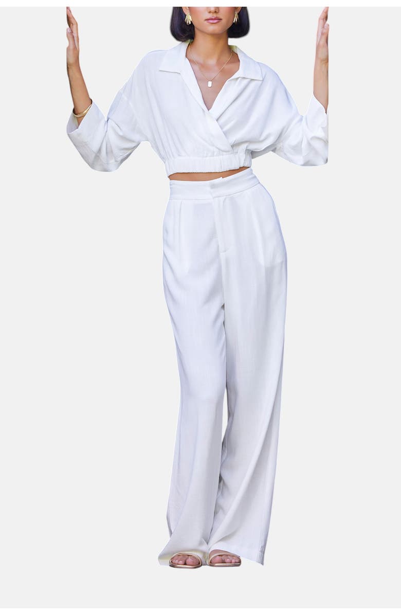 Bishop + Young Sorrento Linen Pant, Main, color, Shell