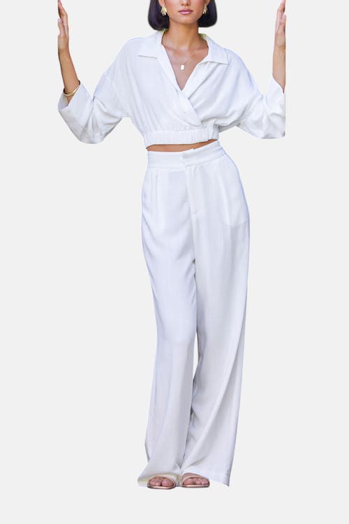 Bishop + Young Sorrento Linen Pant In White