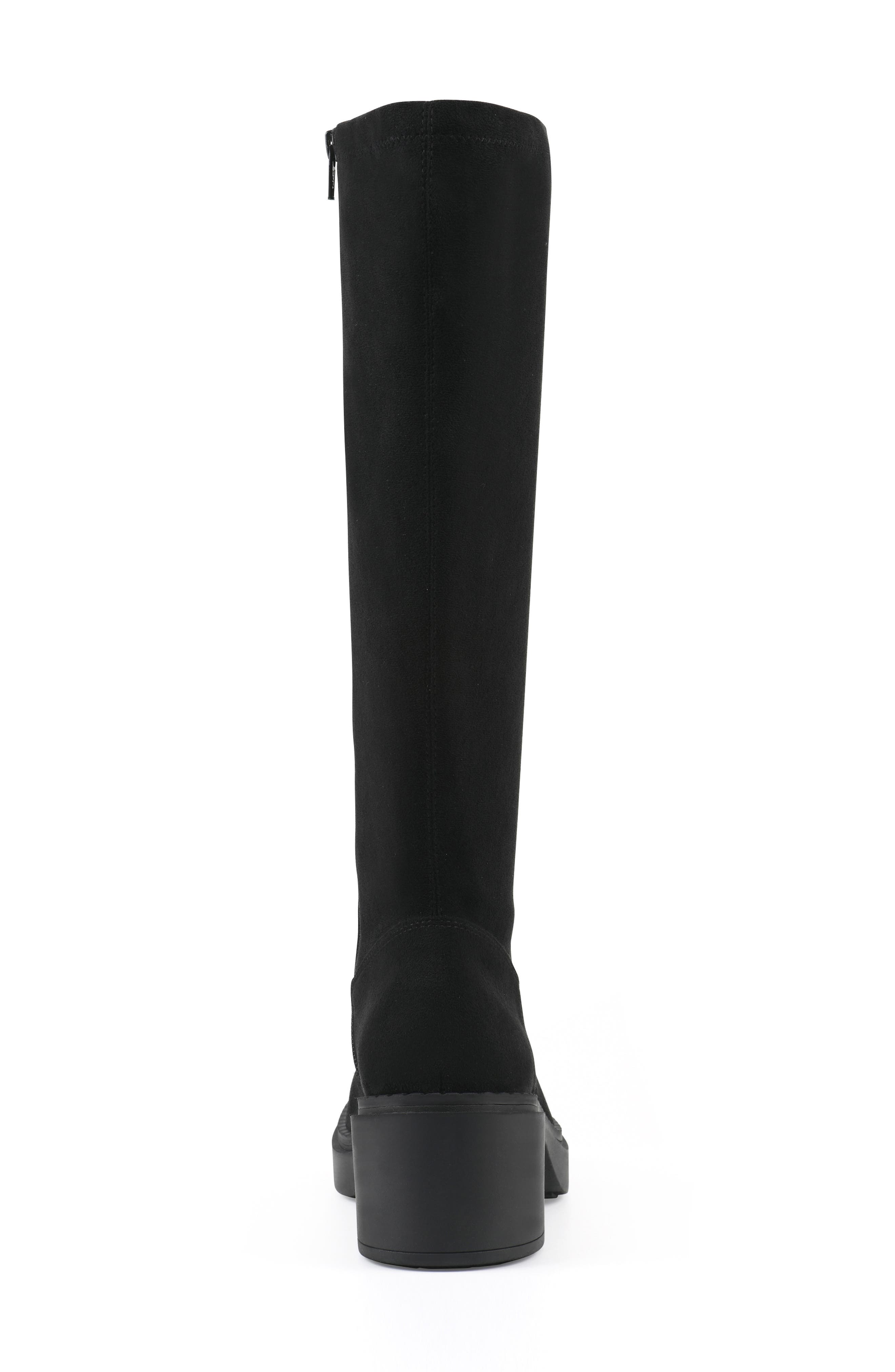 White Mountain Footwear Marcella Knee High Boot, Alternate, color, Black/ Fabric