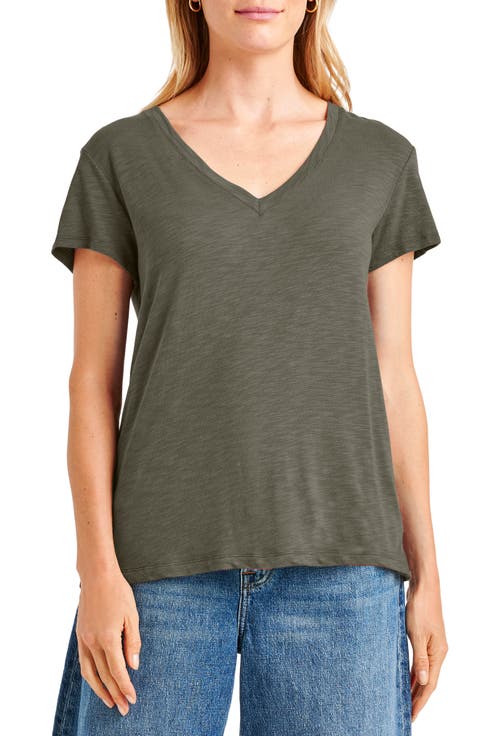 Kate Slub V-Neck T-Shirt
