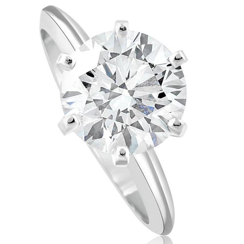 Bliss Diamond Certified 3 Ct Diamond Solitaire Platinum Engagement Ring Lab Grown In Platinum