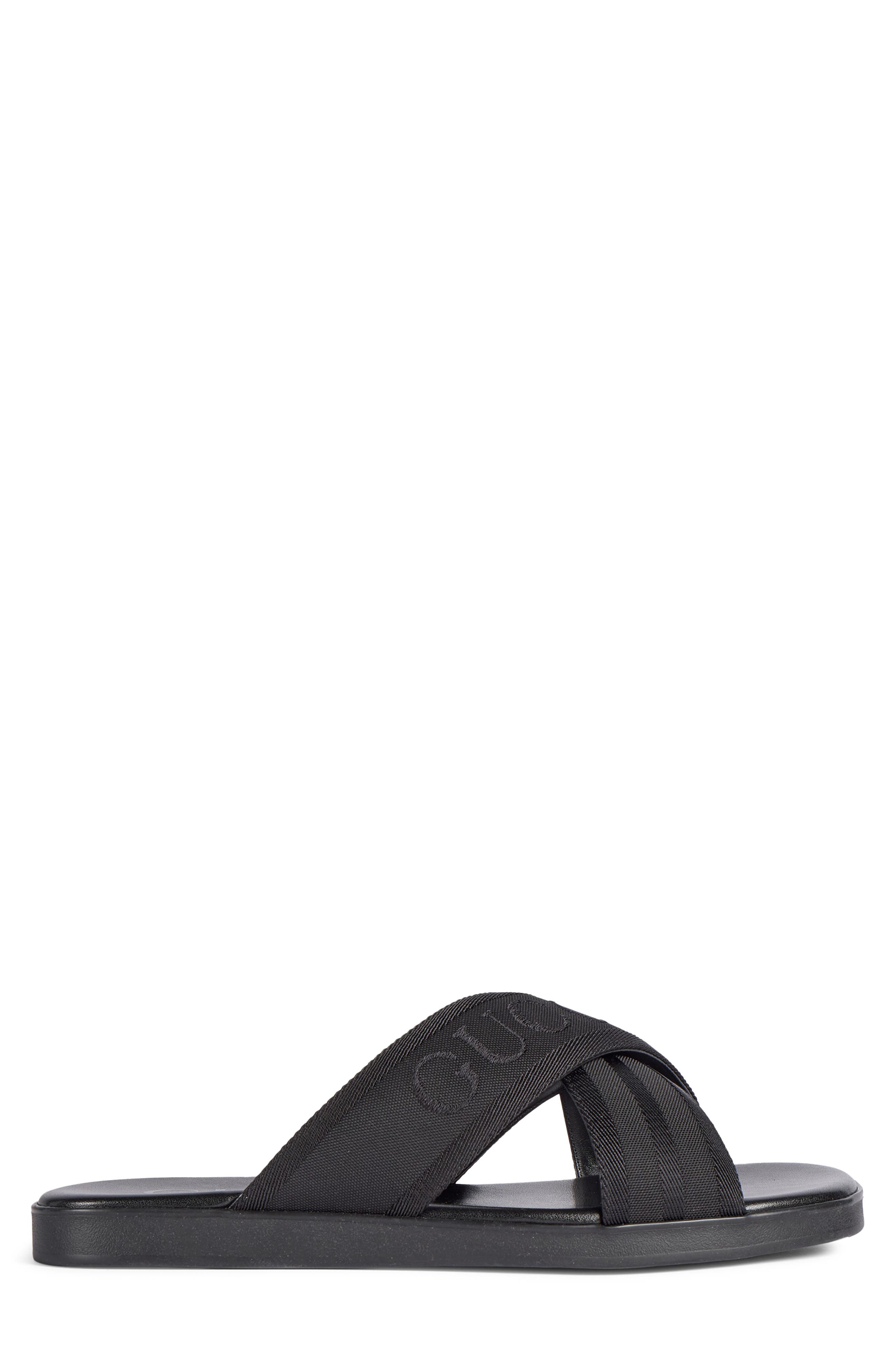 Gucci Charlie Crossover Slide Sandal, Alternate, color, 