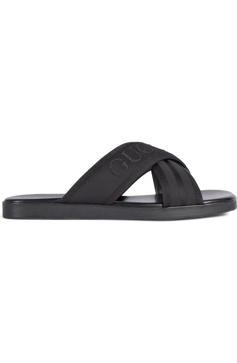 Gucci Charlie Crossover Slide Sandal, Alternate, color,