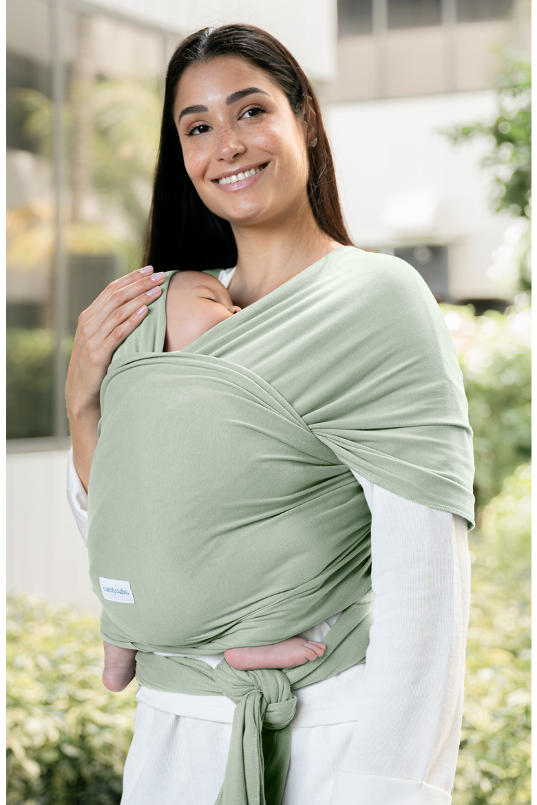 Baby Wrap Carrier, Alternate, color, Fern