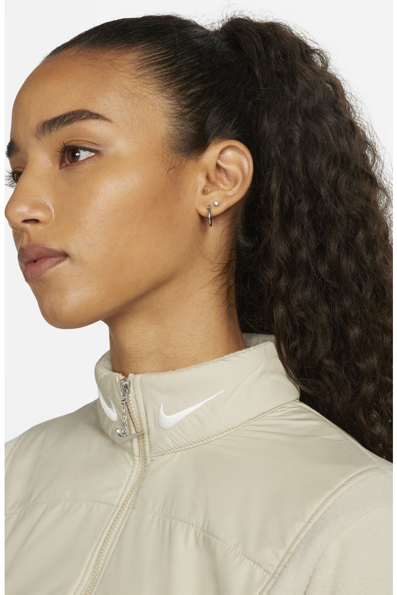 Sportswear Women's Swoosh Quarter Zip Jacket, Alternate, color, RATTAN/ SAIL