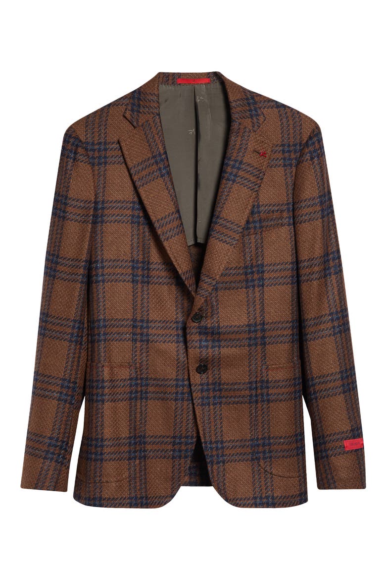 Check Donegal Tweed Sport Coat, Main, color, OPEN BROWN 430