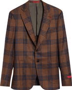 ISAIA Check Donegal Tweed Sport Coat