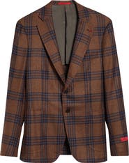 ISAIA Check Donegal Tweed Sport Coat