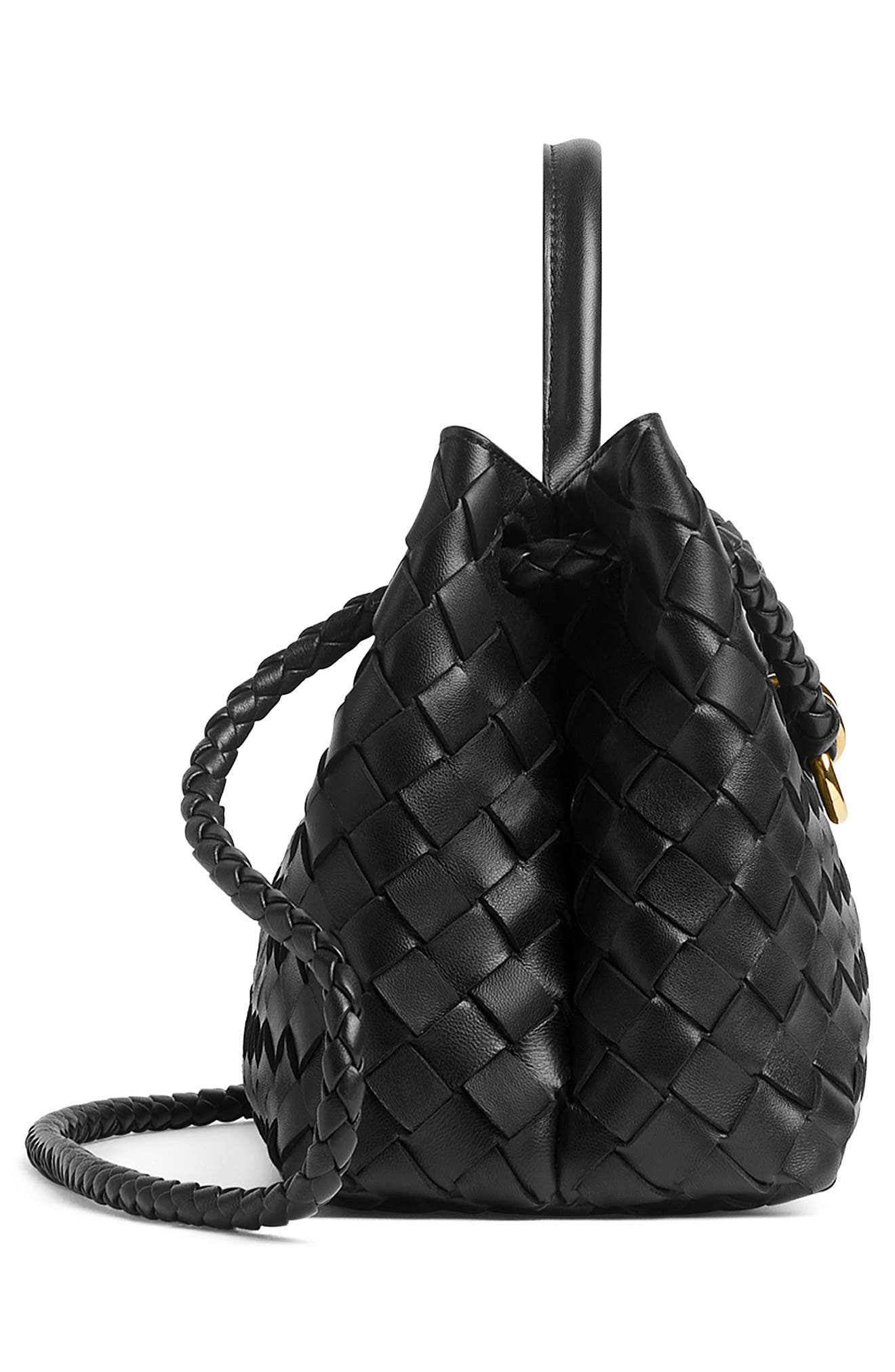Bottega Veneta Small Andiamo Intrecciato Leather Shoulder Bag, Alternate, color, 