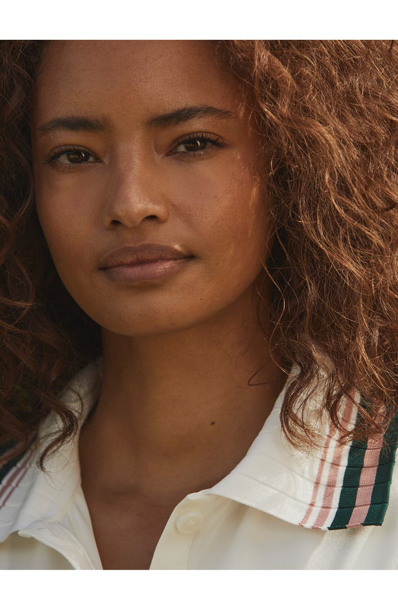 Varley Easton Back Pleat Polo Minidress, Alternate, color, 