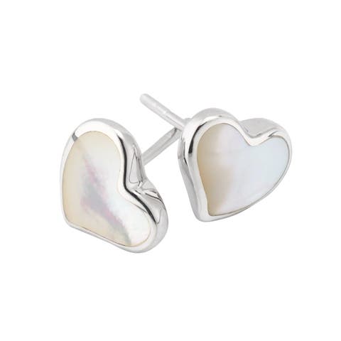 Heart Stud Earring Set In Sterling Silver