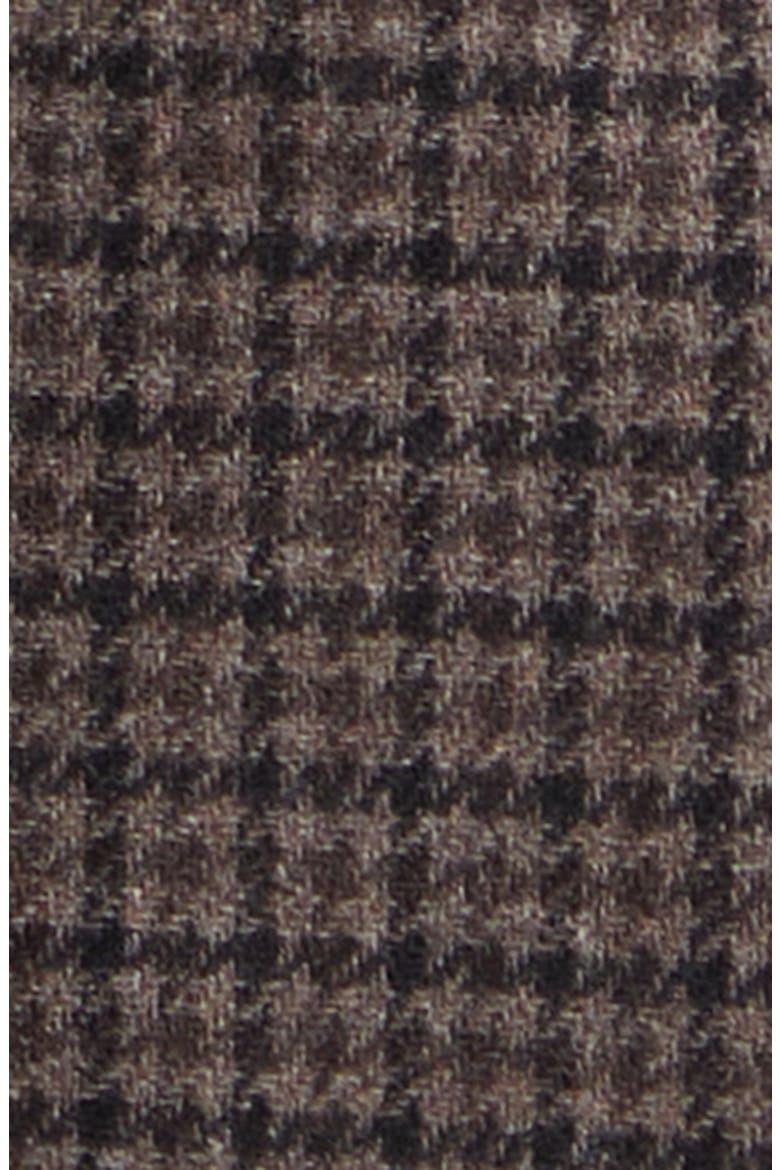 K Houndstooth Plaid Wool & Cashmere Double Cloth Sport Coat, Alternate, color, BLACK BROWN