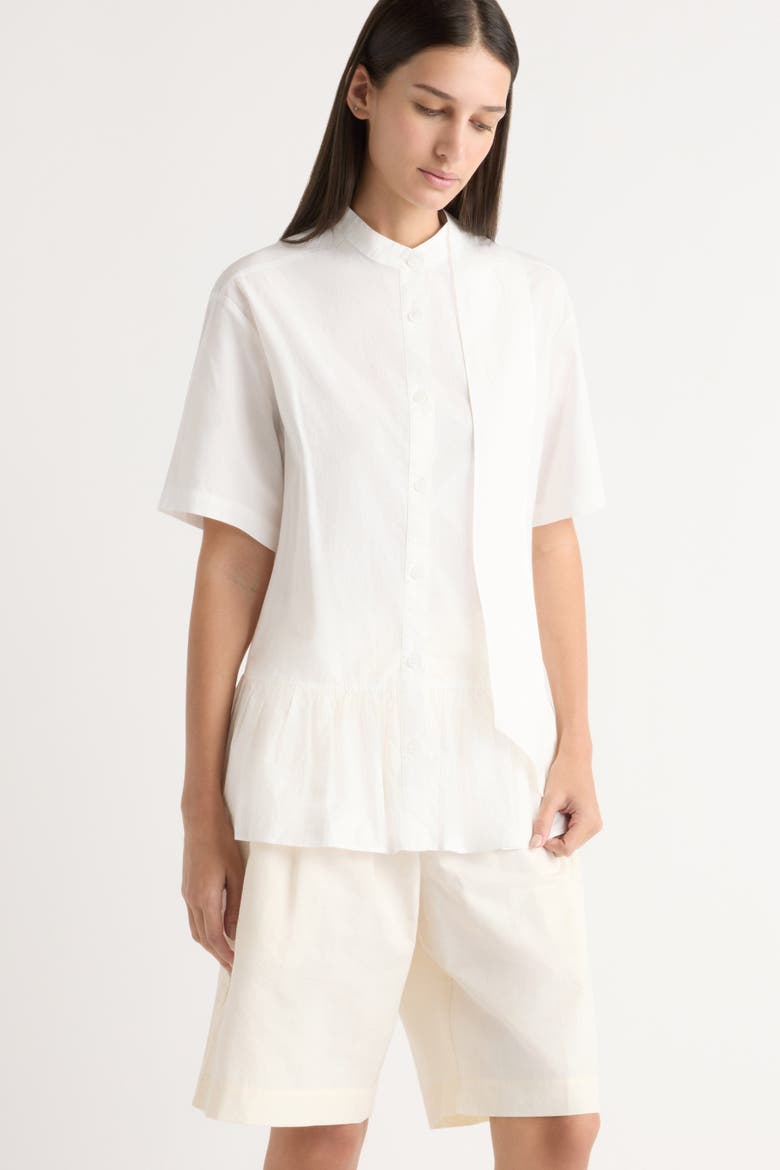 Arlo Cotton Bermuda Short, Alternate, color, Cream