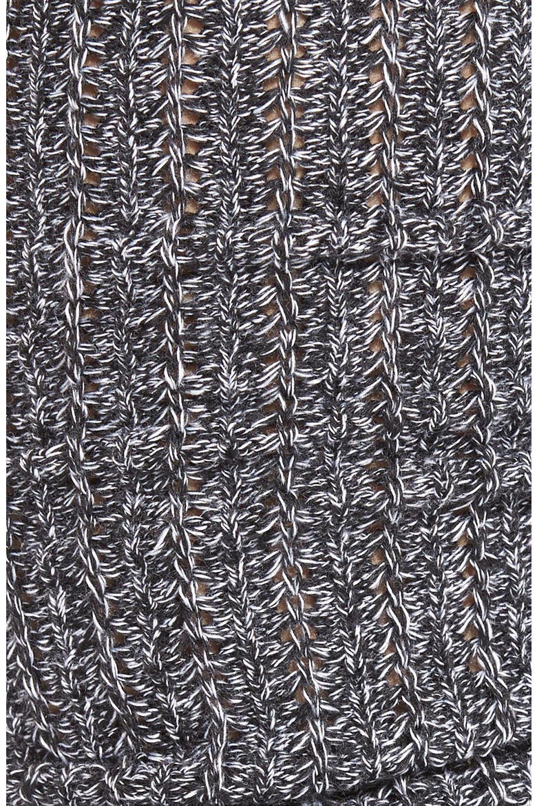 Marled Knit Leg Warmers, Alternate, color, BLACK W/ WHITE