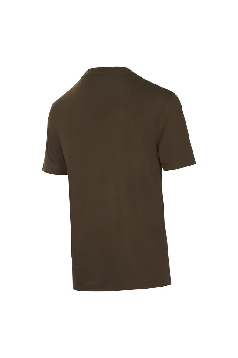 Men's Concepts Sport Brown/Orange Cleveland Browns Avondale T-Shirt & Flannel Pants Set, Alternate, color, Brown