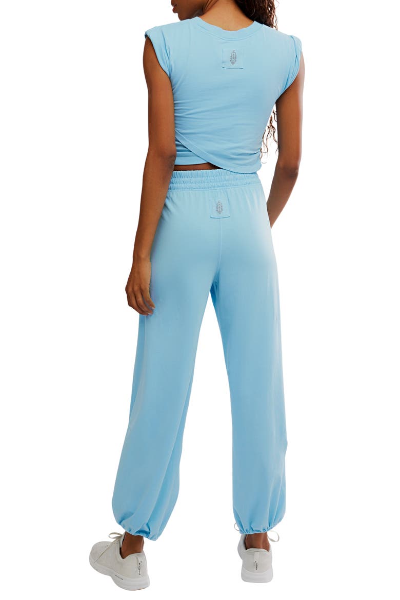 FP Movement Hot Shot Crossover T-Shirt & Joggers Set, Alternate, color, BRIGHT BLUE