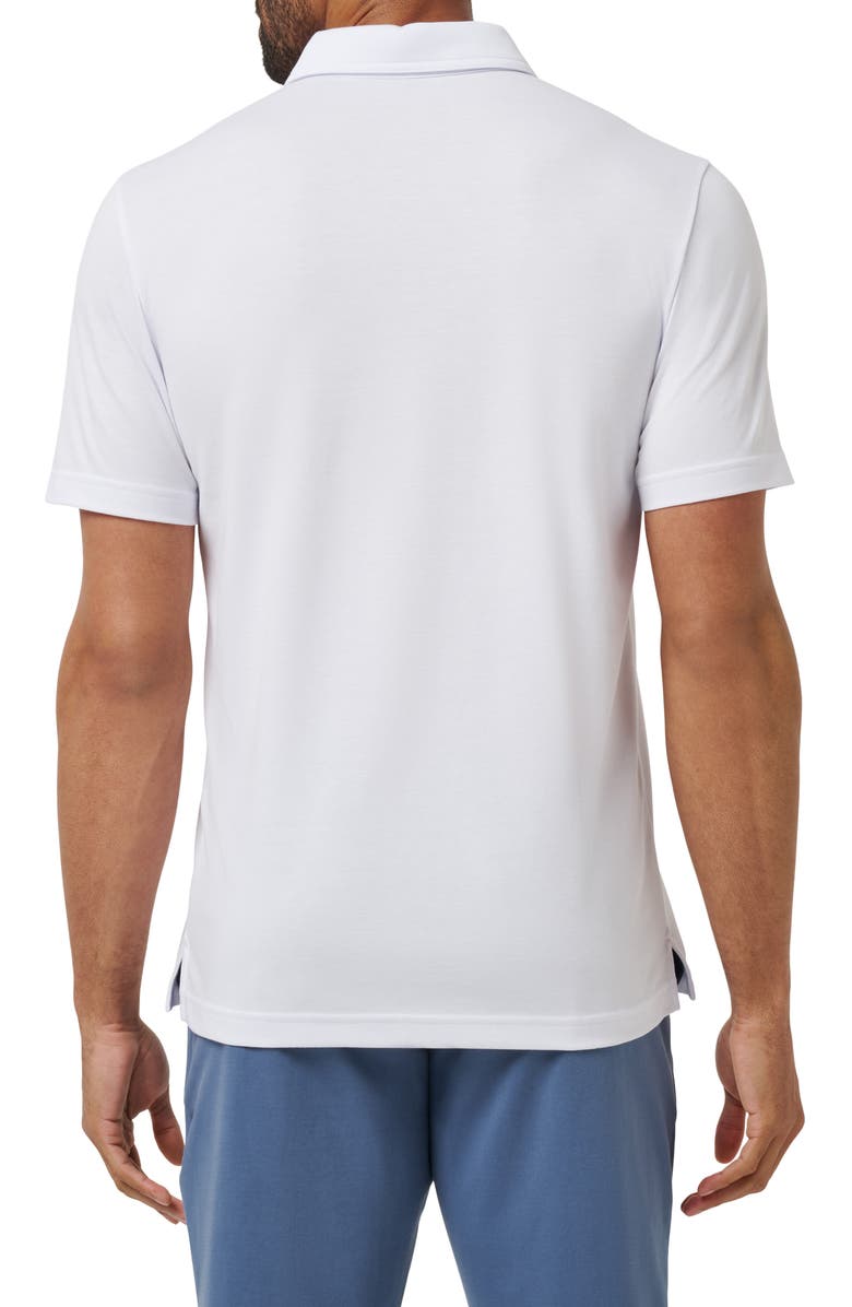 TravisMathew Warm Skies Polo, Alternate, color, White