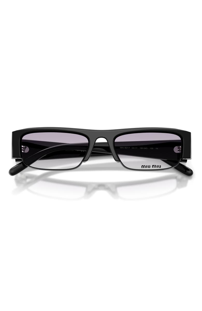 Miu Miu 54mm Rectangular Sunglasses, Alternate, color, 