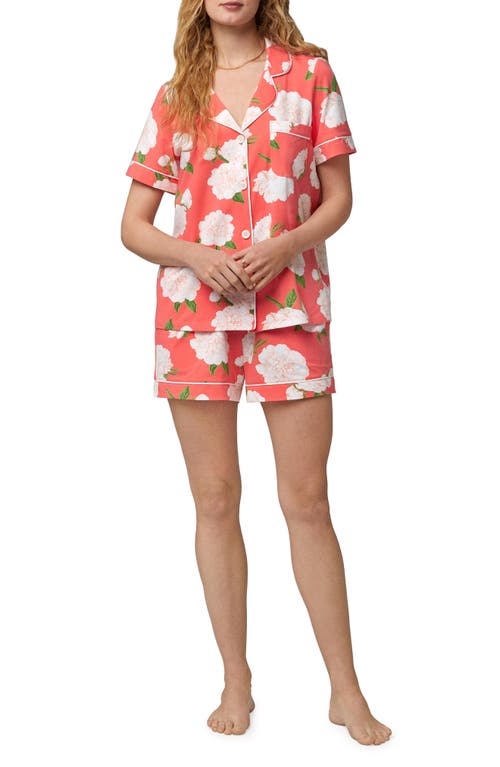 BedHead Pajamas Print Knit Short Pajamas in Perfect Peonies