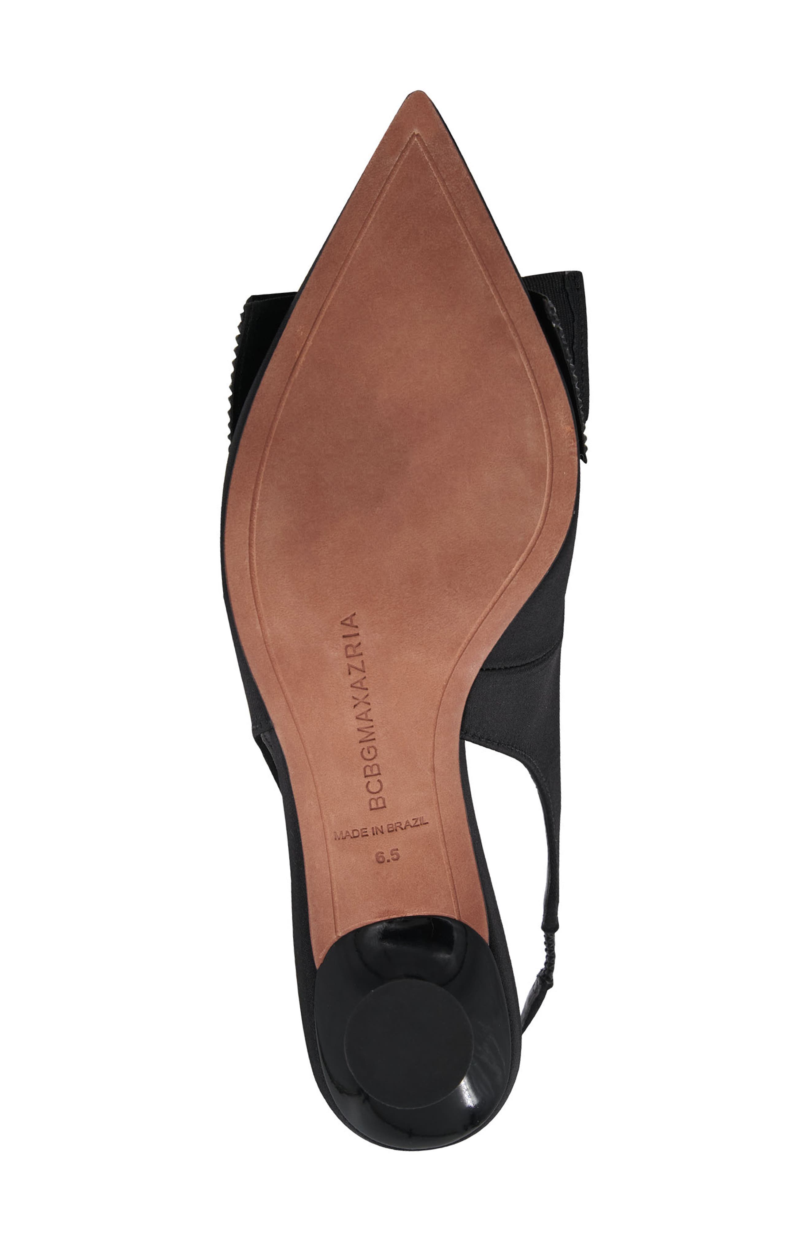 BCBGMAXAZRIA Archie Pointed Toe Slingback Pump, Alternate, color, Black