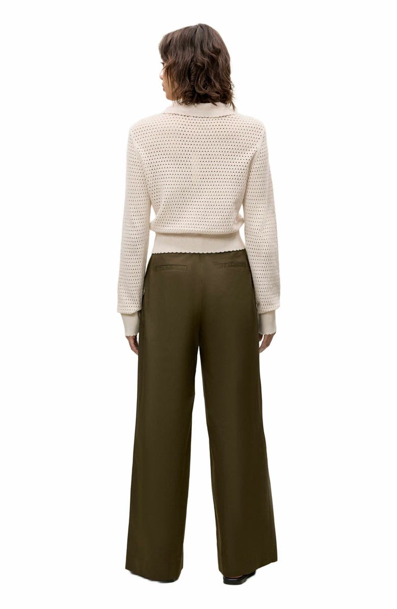 Rebecca Taylor Fern Knit Sweater, Alternate, color, Beige