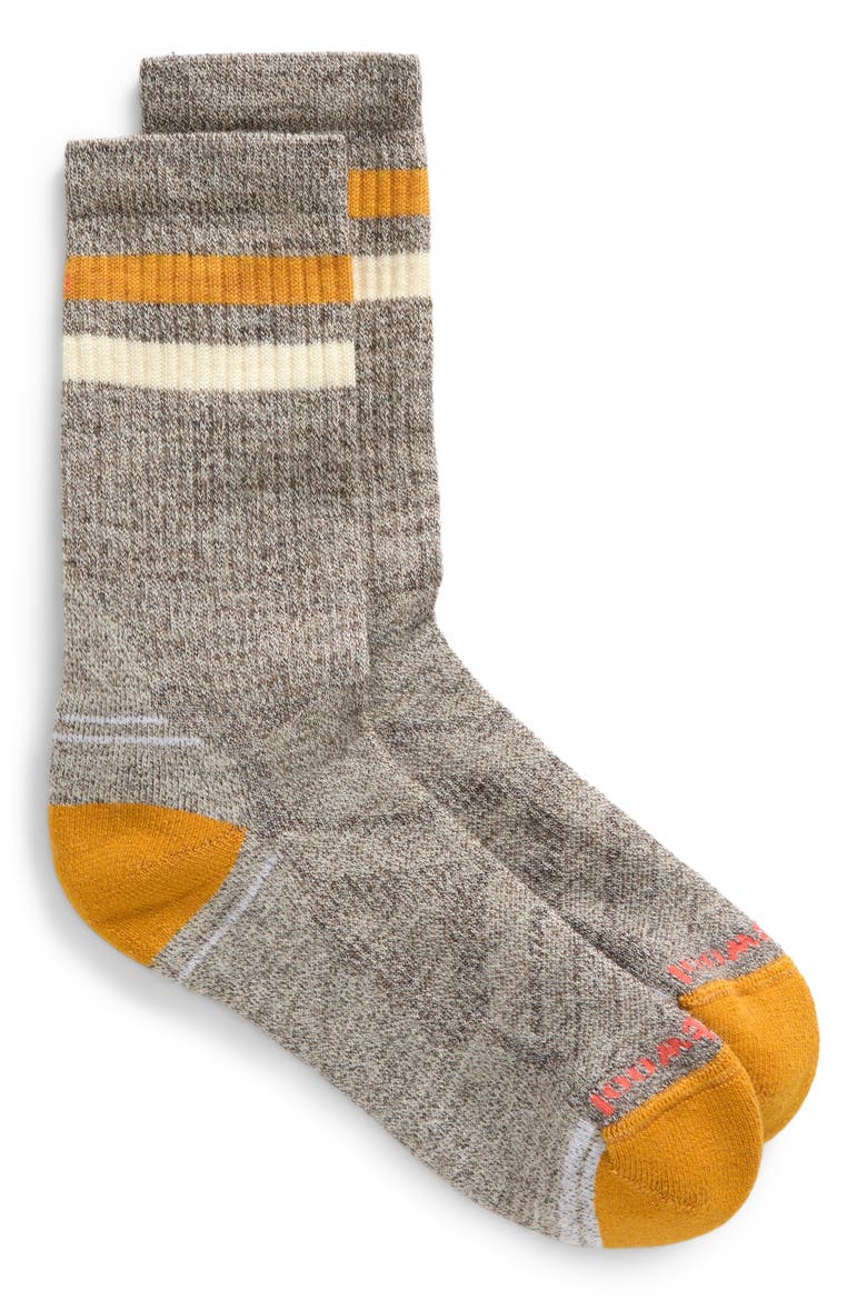 Hike Light Cushion Tube Crew Socks, Alternate, color, TAUPE NATURAL MARL